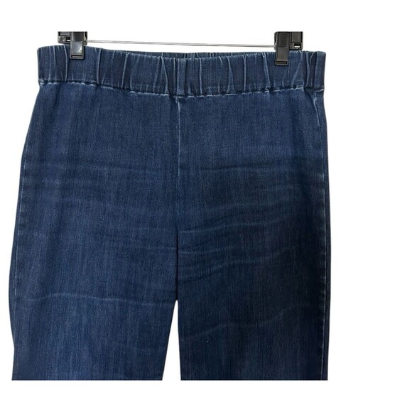 Soft Surroundings Jeans Stretch Blue Pull On Elastic Waist Denim Womens Tall  M - Picture 3 of 6